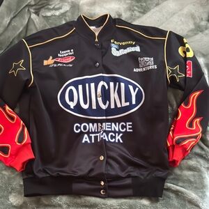 Quickly Racing Jacket with Flame Sleeves